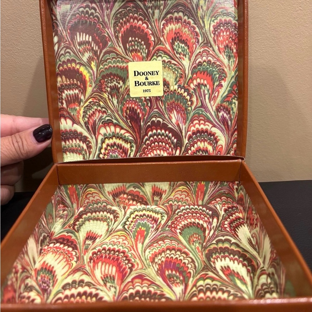 Dooney & Bourke Vintage Leather Trinket Box 1975 - Picture 2 of 6